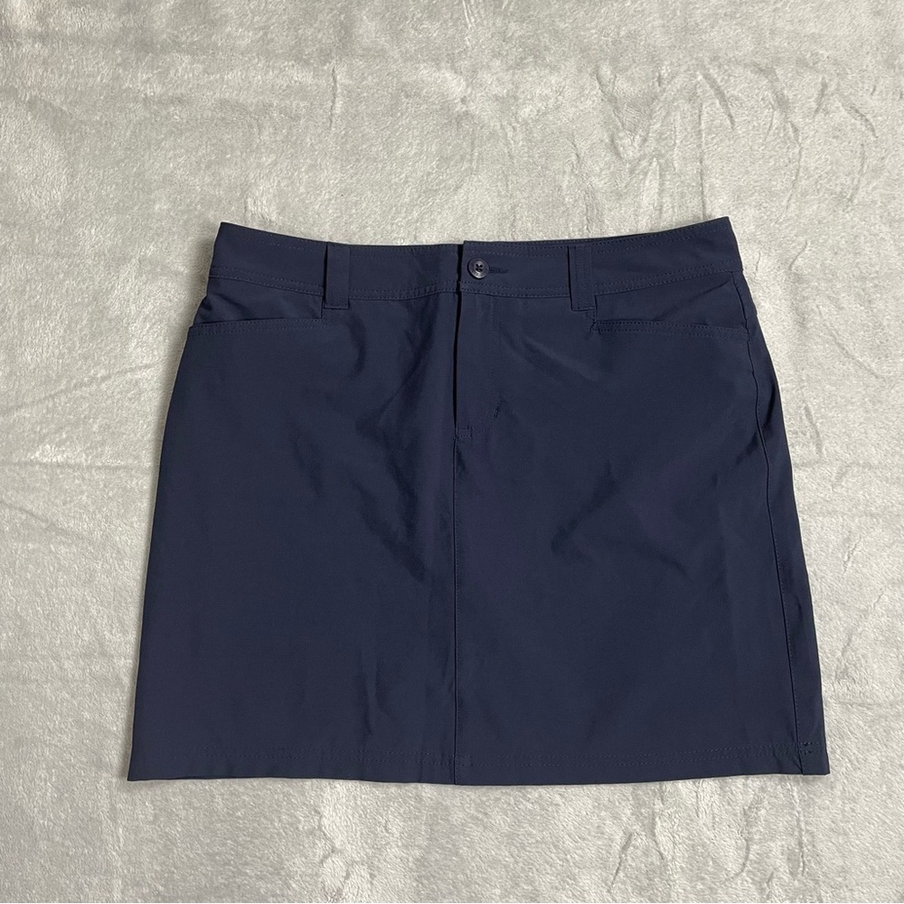 Eddie Bauer Skort 8 Womens Adventurer 2.0 Navy Blue Stretch Hiking Outdoor